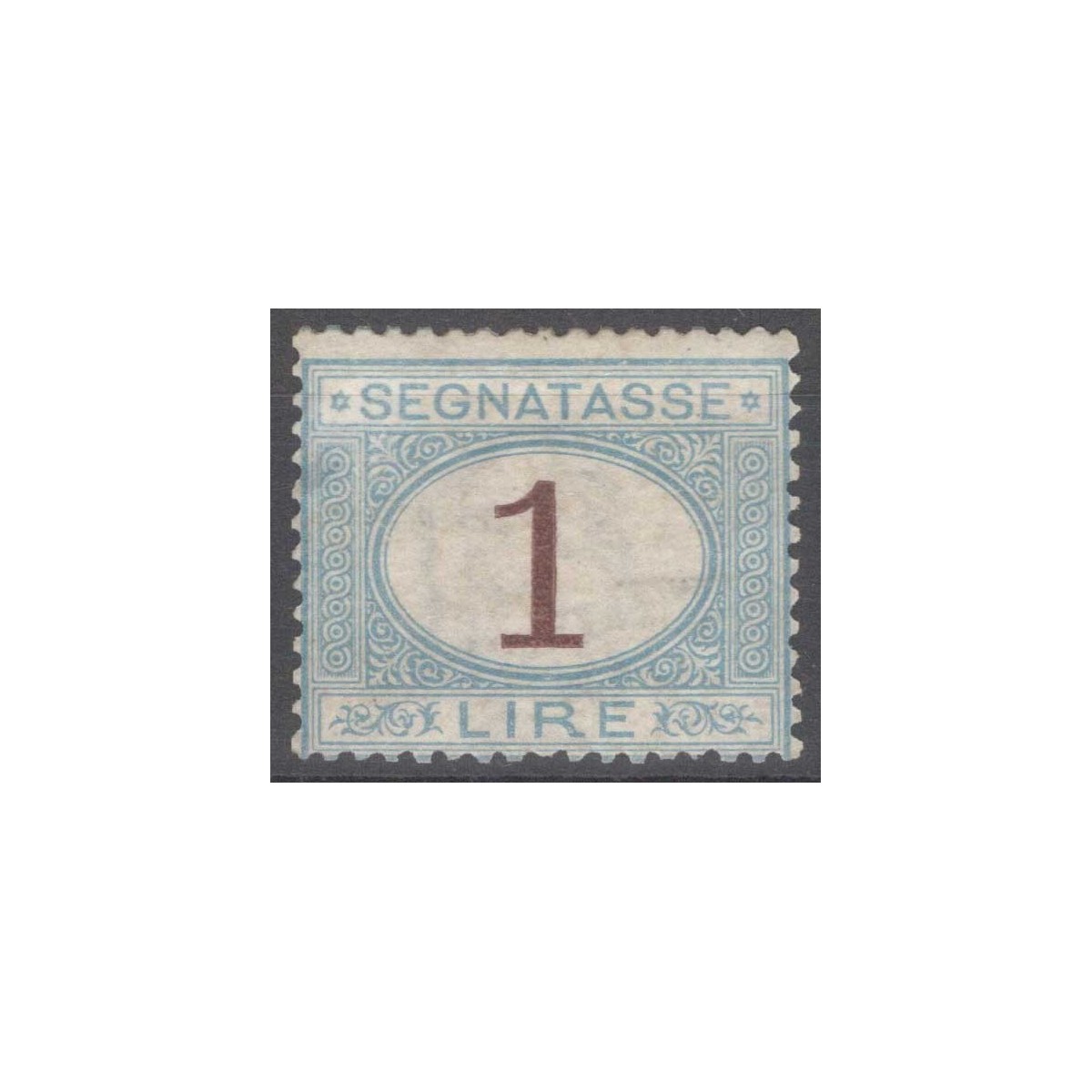 REGNO D'ITALIA 1870-74 SEGNATASSE 1 LIRA N.11 G.O MLH* CERT.  | Fil... REGNO D'ITALIA 1870-74 SEGNATASSE 1 LIRA N.11 G.O MLH* CERT.  | Fil...