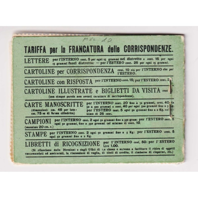 REGNO D'ITALIA 1906 MICHETTI LIBRETTO N.1 G.I MNH** CERT.  | Filate...