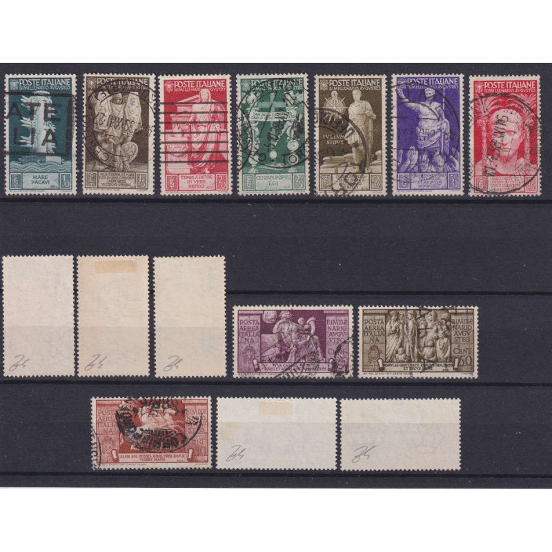 REGNO D'ITALIA 1937 AUGUSTO 15 V. USATI ALCUNI ANNULLI ORIGINALI  |...