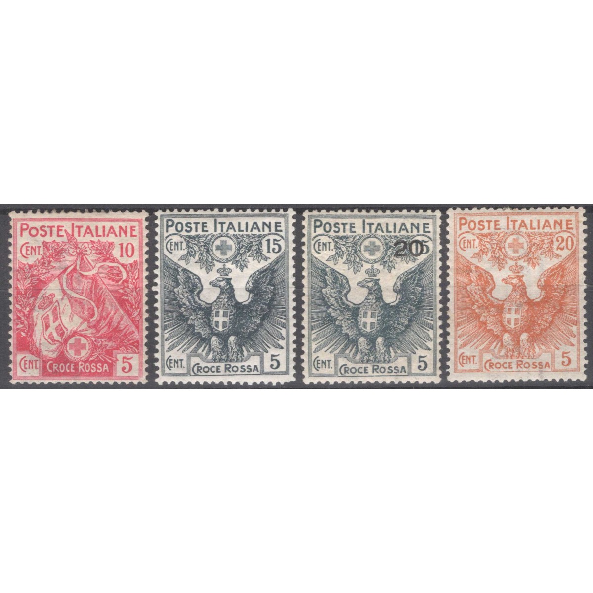 REGNO D'ITALIA 1915-16 PRO CROCE ROSSA 4 V. G.I MNH**  | Filatelia ... REGNO D'ITALIA 1915-16 PRO CROCE ROSSA 4 V. G.I MNH**  | Filatelia ...
