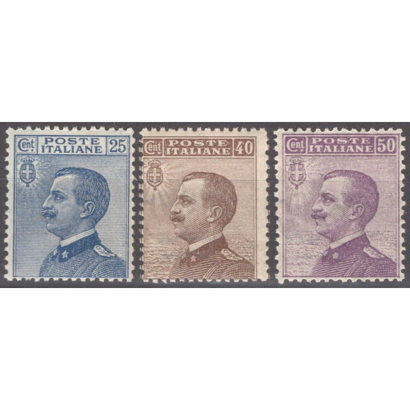 REGNO D'ITALIA 1908 MICHETTI 3 V. G.I MNH**  | Filatelia Meloni