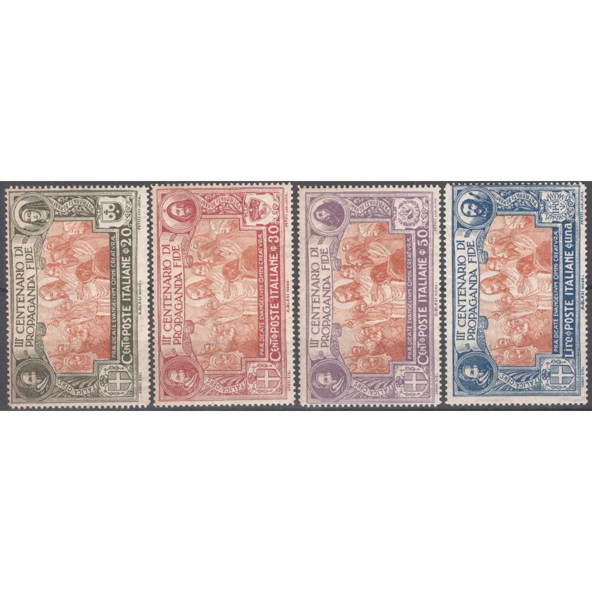 REGNO D'ITALIA 1923 PROPAGANDA FIDE 4 V. G.I MNH**  | Filatelia Meloni REGNO D'ITALIA 1923 PROPAGANDA FIDE 4 V. G.I MNH**  | Filatelia Meloni