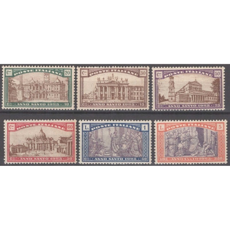 REGNO D'ITALIA 1924 ANNO SANTO 6 V. G.I MNH**  | Filatelia Meloni