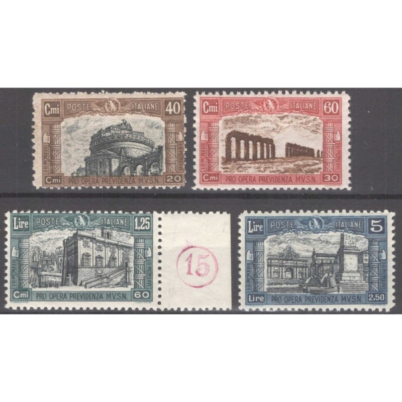 REGNO D'ITALIA 1926 MILIZIA I 4 V. G.I MNH**  | Filatelia Meloni