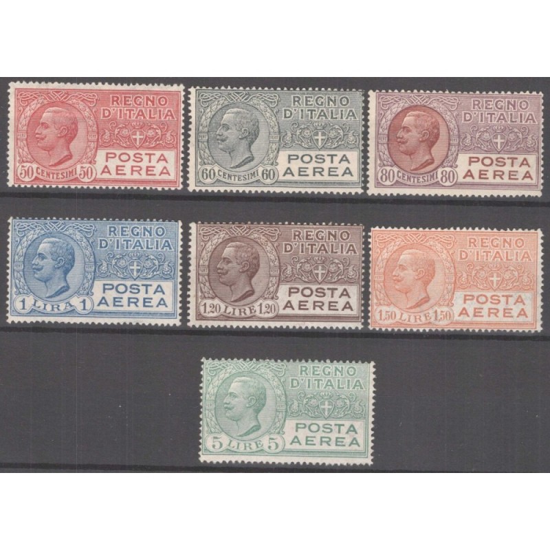 REGNO D'ITALIA 1926-28 POSTA AEREA 7 VALORI G.I MNH**  | Filatelia ...