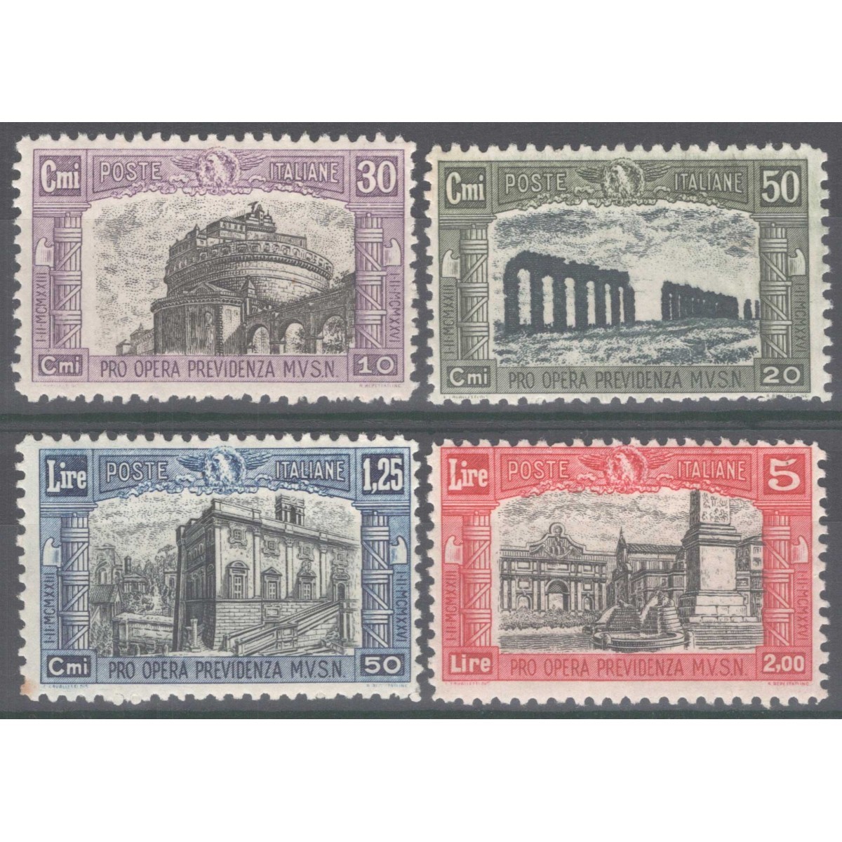 REGNO D'ITALIA 1928 MILIZIA II 4 V. G.I MNH**  | Filatelia Meloni REGNO D'ITALIA 1928 MILIZIA II 4 V. G.I MNH**  | Filatelia Meloni