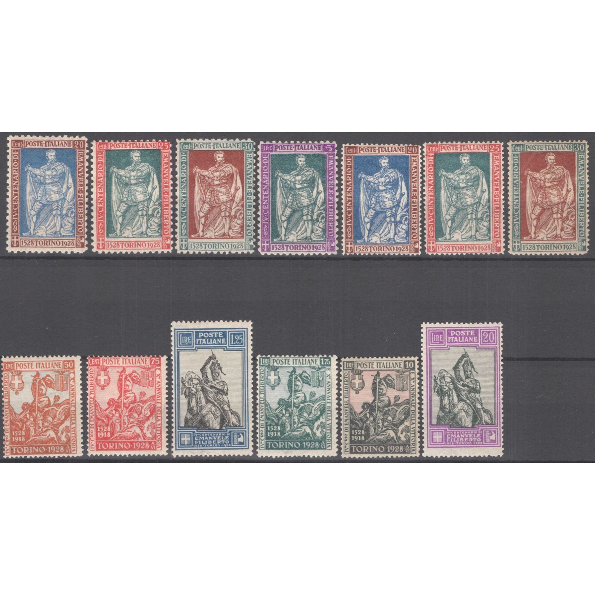 REGNO D'ITALIA 1928 FILIBERTO E VITTORIA 13 V. G.I MNH** CERT.  | F... REGNO D'ITALIA 1928 FILIBERTO E VITTORIA 13 V. G.I MNH** CERT.  | F...