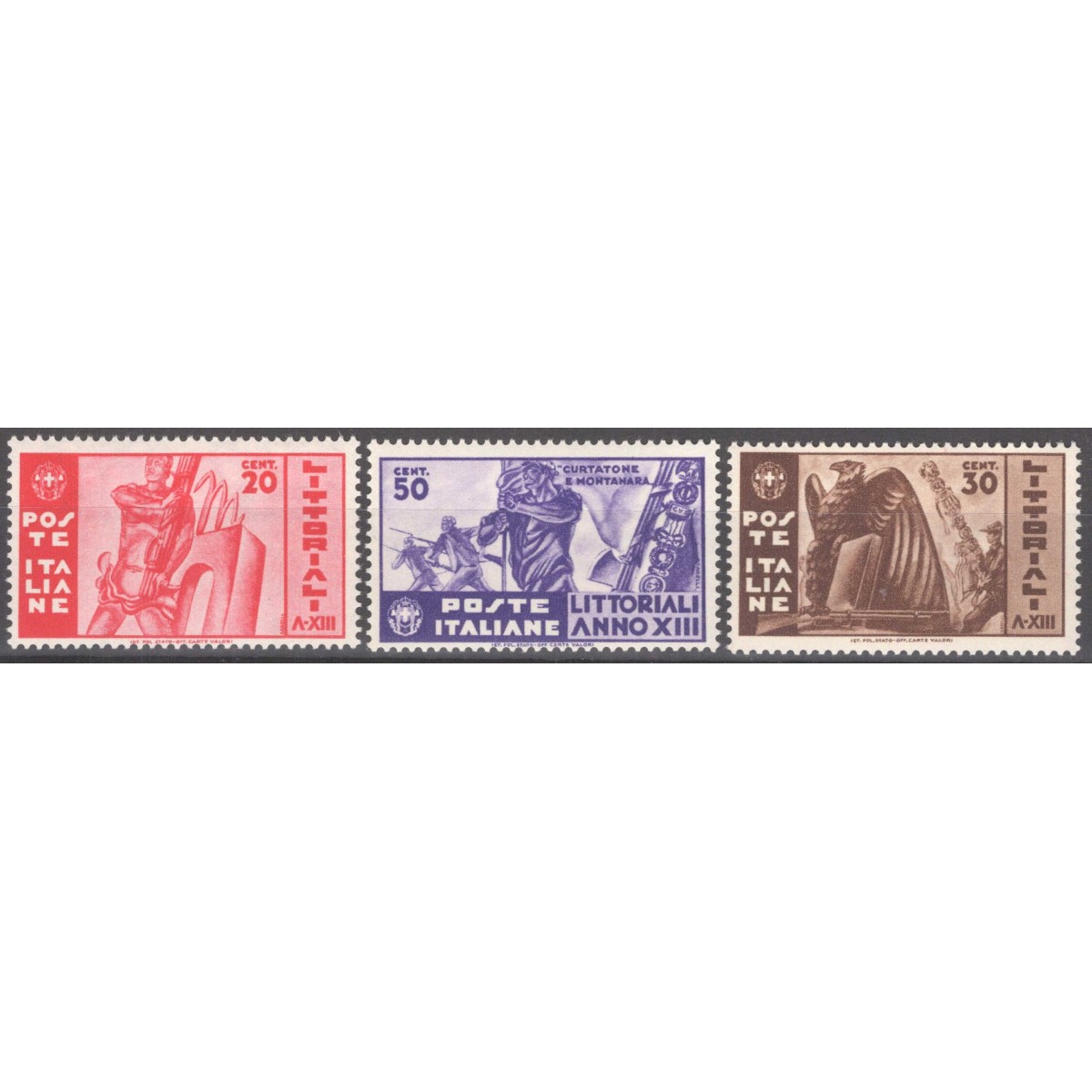 REGNO D'ITALIA 1935 LITTORIALI 3 VALORI G.I MNH**  | Filatelia Meloni REGNO D'ITALIA 1935 LITTORIALI 3 VALORI G.I MNH**  | Filatelia Meloni
