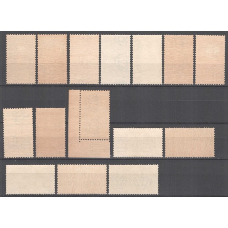 REGNO D'ITALIA 1937 BIMILLENARIO AUGUSTO 15 VALORI G.I MNH** CERT. ...