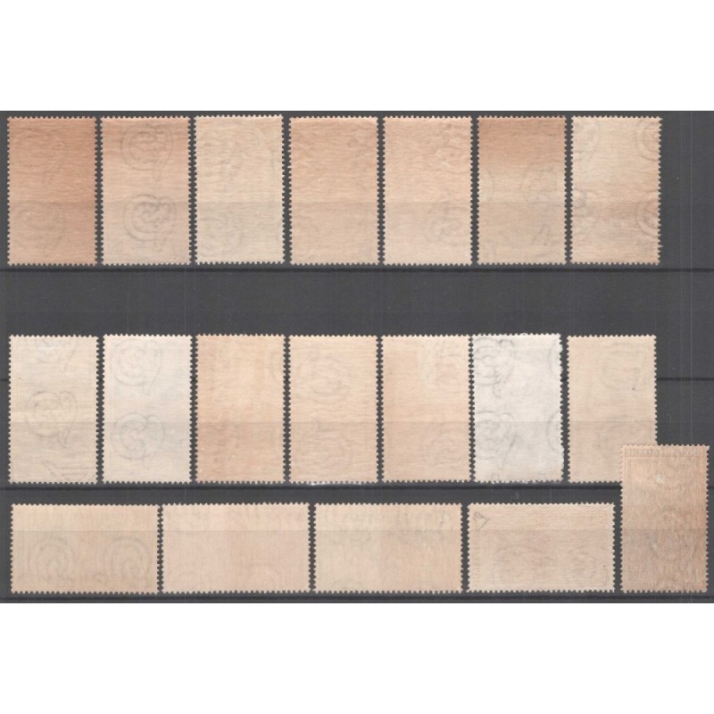 REPUBBLICA 1950 ITALIA AL LAVORO 19 VALORI G.I MNH**  | Filatelia M...