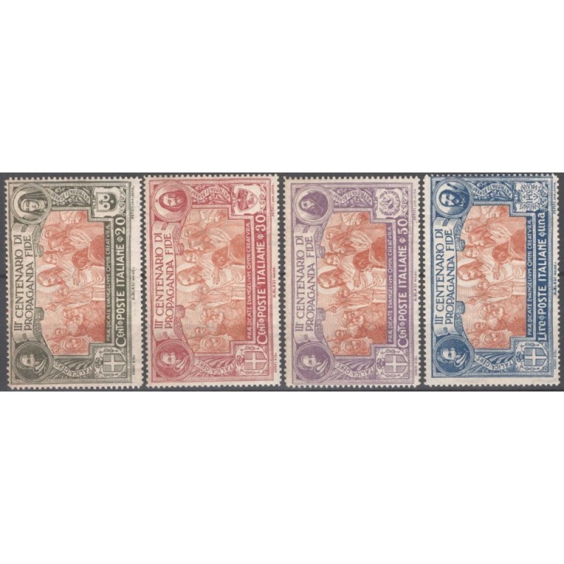 REGNO D'ITALIA 1923 PROPAGANDA FIDE 4 V. G.I MNH**  | Filatelia Meloni