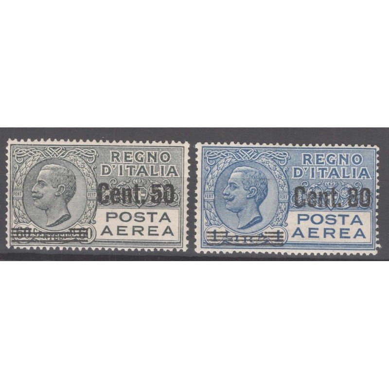 REGNO D'ITALIA 1927 POSTA AEREA 2 VALORI G.I MNH**  | Filatelia Meloni