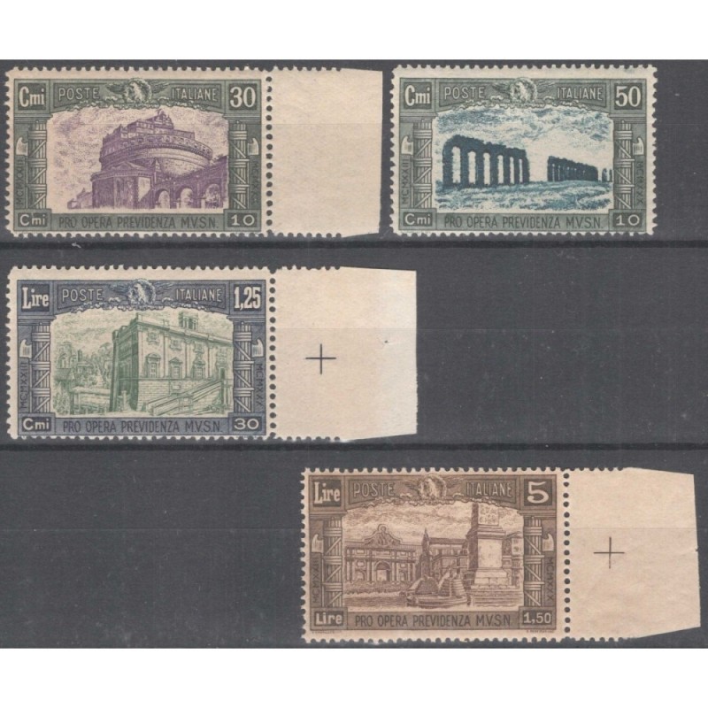 REGNO D'ITALIA 1930 MILIZIA III 4 V. G.I MNH**  | Filatelia Meloni