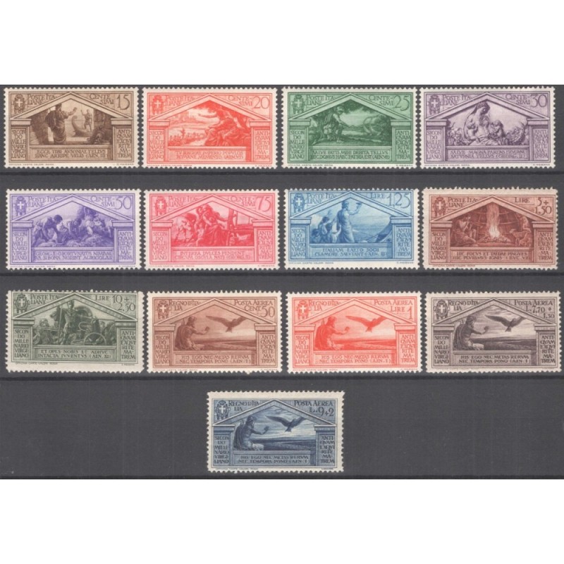 REGNO D'ITALIA 1930 BIMILLENARIO VIRGILIO 13 V. G.I MNH** CERT.  | ...
