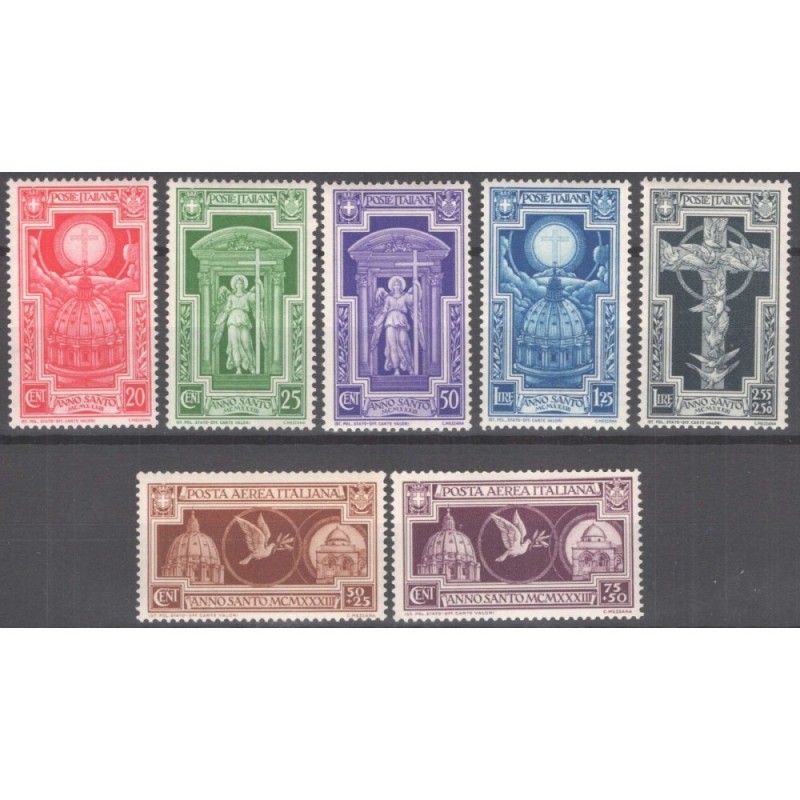 REGNO D'ITALIA 1933 ANNO SANTO 7 V. G.I MNH**  | Filatelia Meloni