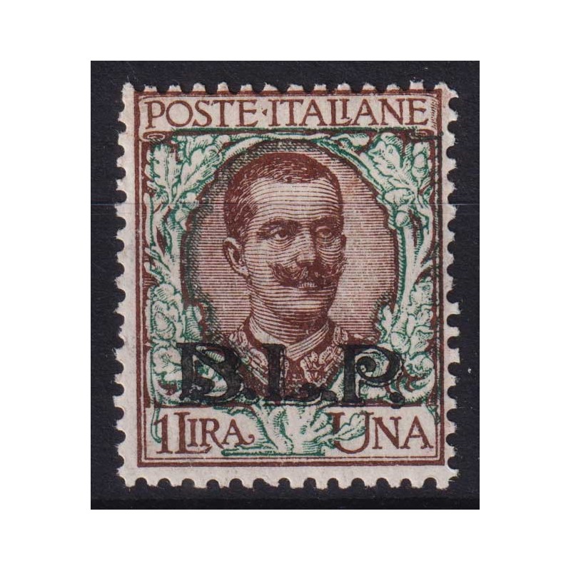 REGNO B.L.P 1922-23 1 LIRA N.12 G.I MNH** CERT.  | Filatelia Meloni