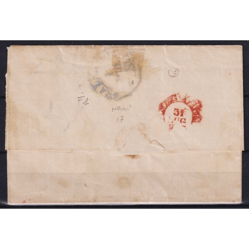 NAPOLI 1859-61 2 GRANA CARMINIO LILLACEO FALSO I TIPO N.F1 US.SU BU...