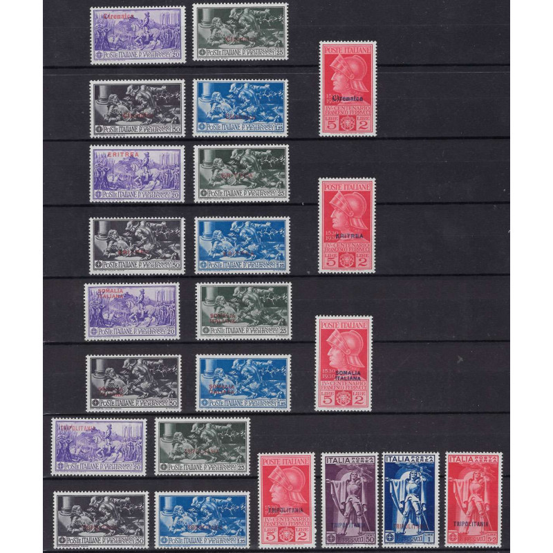 COLONIE 1930 FERRUCCI GIRO COMPLETO 23 V. G.I. MNH**  | Filatelia M...