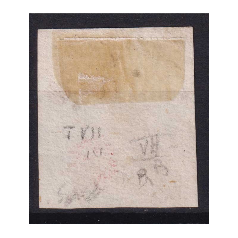 NAPOLI 1859-61 20 GRANA CARMINIO SMORTO FALSO IV TIPO N.F11 US. CER...