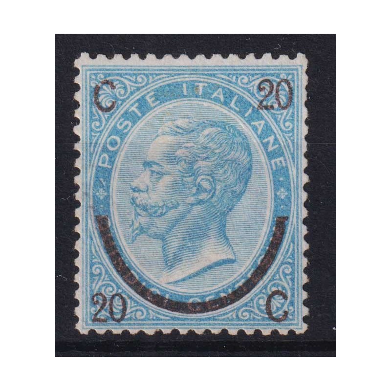 REGNO D'ITALIA 1865 FERRO DI CAVALLO III TIPO N.25 G.I MNH**  | Fil...
