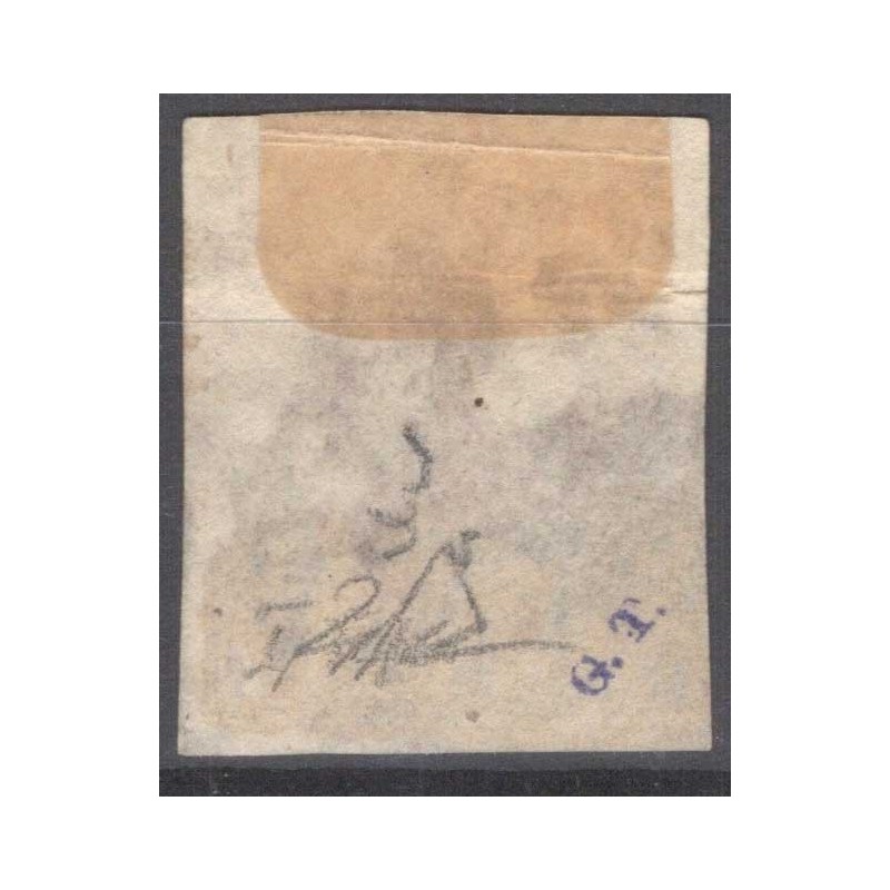 NAPOLI 1859-61 10 GRANA ROSSO BRUNO FALSO I TIPO N.F3 US.CERT.  | F...