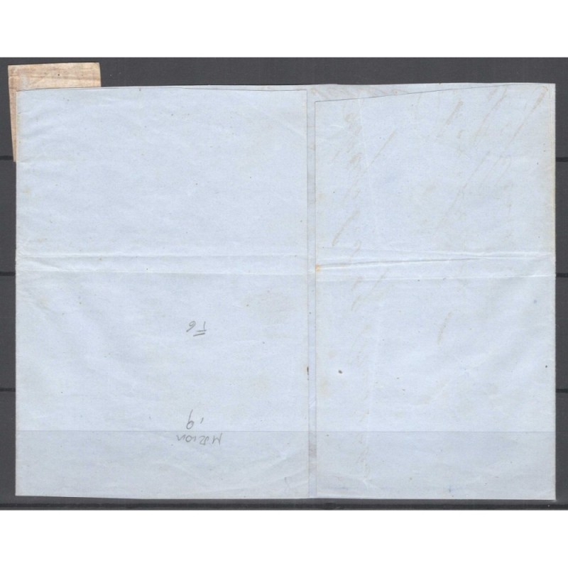 NAPOLI 1859-61 20 GRANA CARMINIO LILLACEO FALSO IV TIPO N.F6 SU BUS...