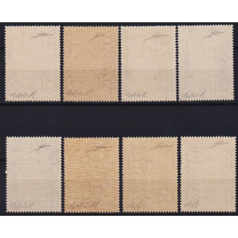 SAN MARINO 1943 VENTENNALE DEI FASCI NON EMESSI 8 V. G.I MNH** CERT...