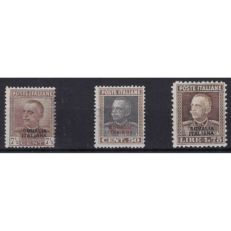 COLONIE SOMALIA 1928 PARMEGGIANI 3 VALORI G.I MNH**  | Filatelia Me...