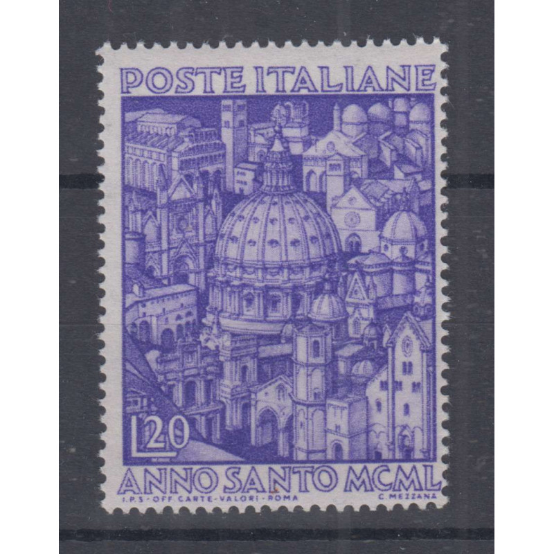REPUBBLICA 1950 ANNO SANTO 20 LIRE G.I MNH**  | Filatelia Meloni