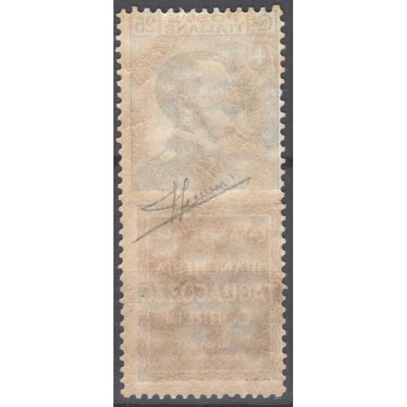 REGNO D'ITALIA 1924 PUBBLICITARI 25 C. TAGLIACOZZO N.8 G.I MNH** CE...