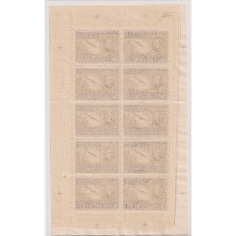 SAN MARINO 1945-46 MINIFOGLIO CENTENARIO AMERICANO USA 100 L. N.8 G...