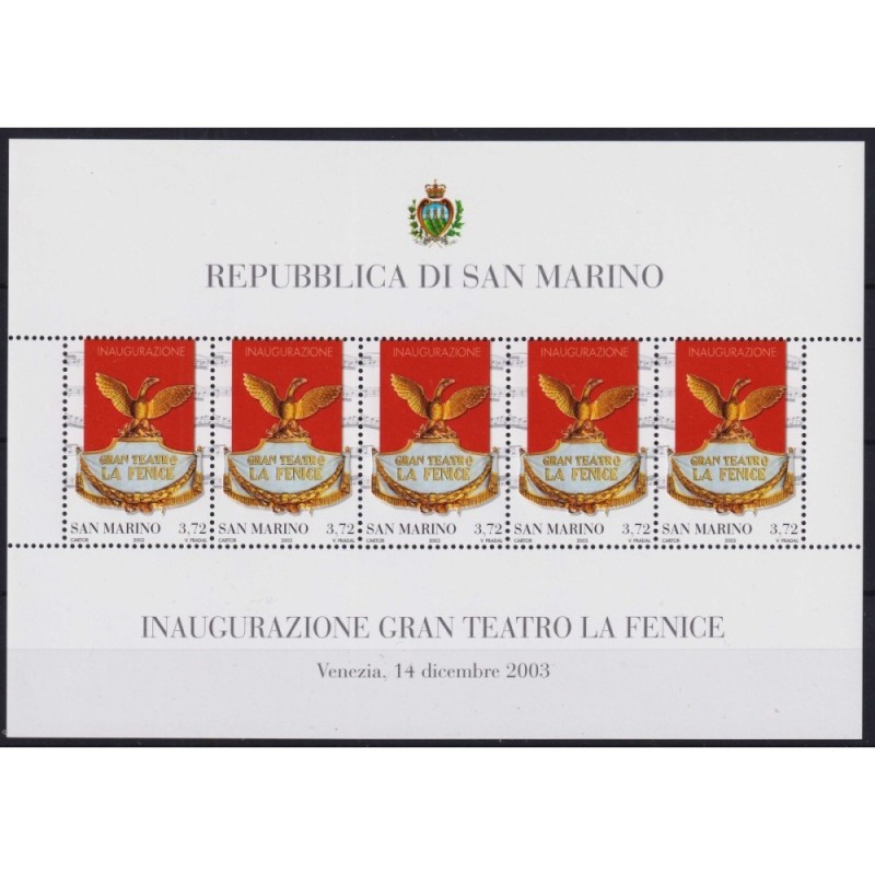 SAN MARINO 2003 FOGLIETTO FENICE G.I MNH**  | Filatelia Meloni