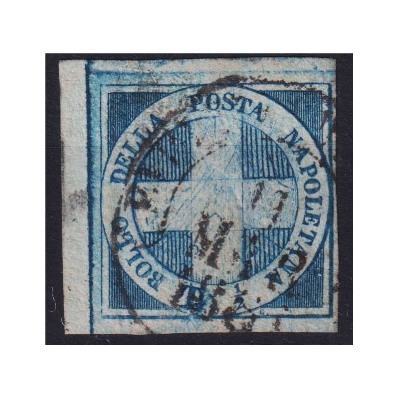NAPOLI 1860 ½ TORNESE CROCETTA N.16 US. CERT.  | Filatelia Meloni