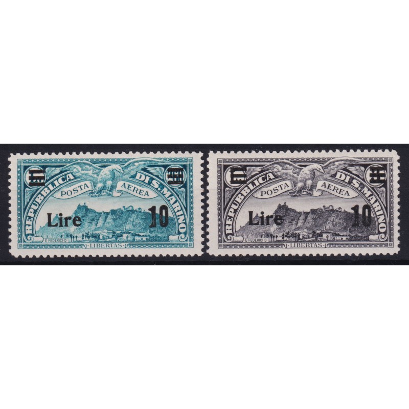 SAN MARINO 1942 POSTA AEREA VEDUTE 2 V. G.I MNH**  | Filatelia Meloni