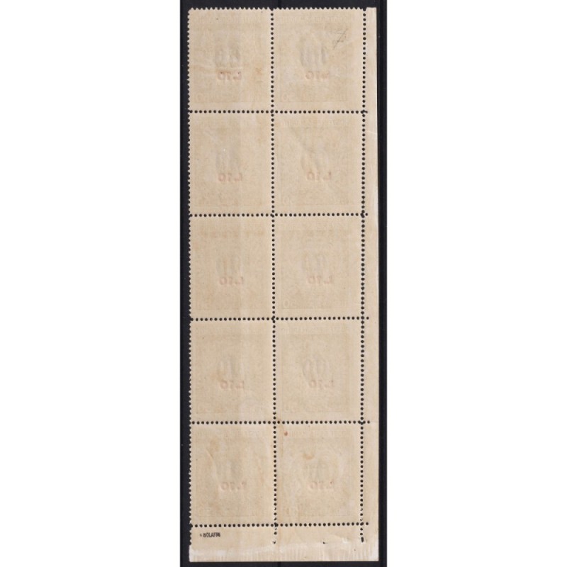 SAN MARINO 1946 MINIFOGLIO PRO OPERE ASSISTENZA N.7 G.I MNH** CERT....