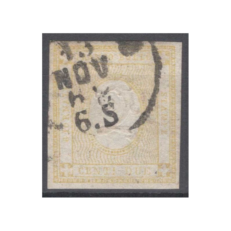REGNO D'ITALIA 1862 CIFRA IN RILIEVO 2 CENTESIMI N.10 US.  | Filate...
