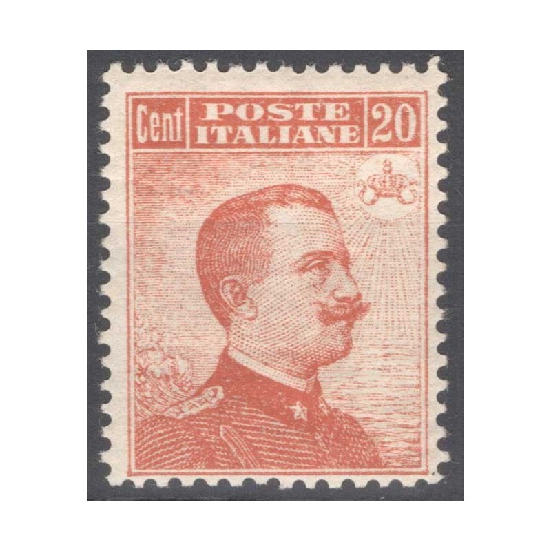 REGNO D'ITALIA 1916 MICHETTI 20 CENTESIMI N.107 G.I MNH**  | Filate...