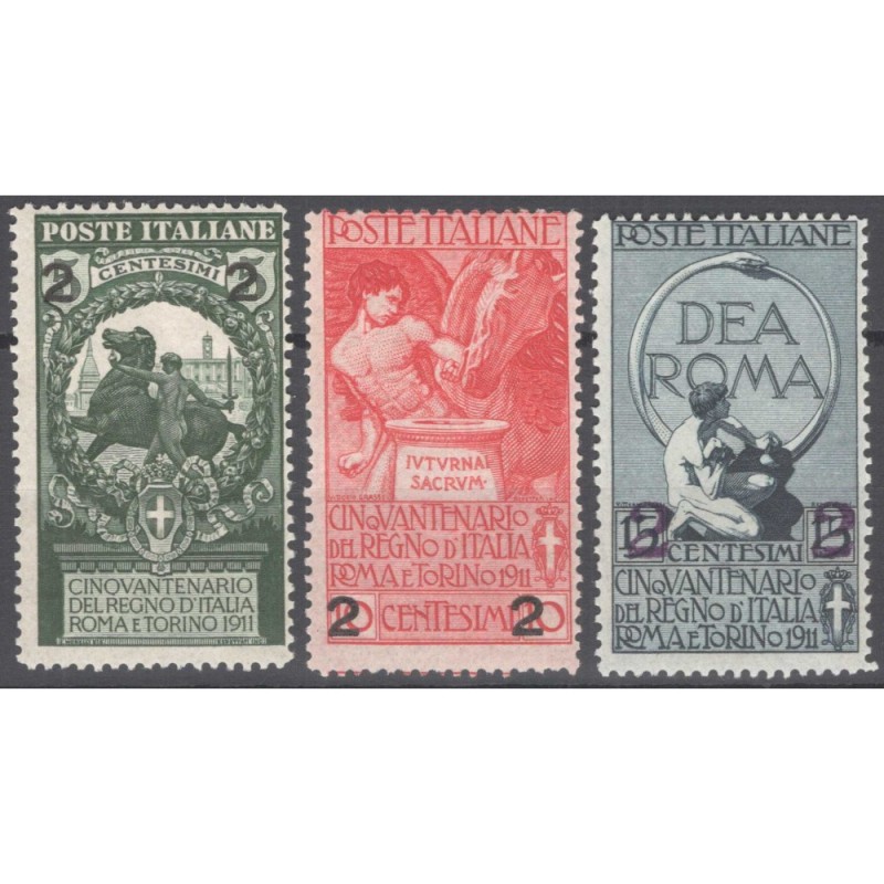 REGNO D'ITALIA 1913 UNITA' D'ITALIA 3 V. G.I MNH**  | Filatelia Meloni