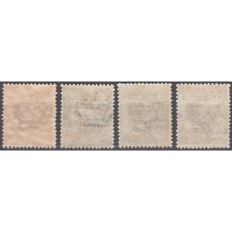 REGNO D'ITALIA 1922 CONGRESSO FILATELICO ITALIANO 4 VALORI G.O MH* ...