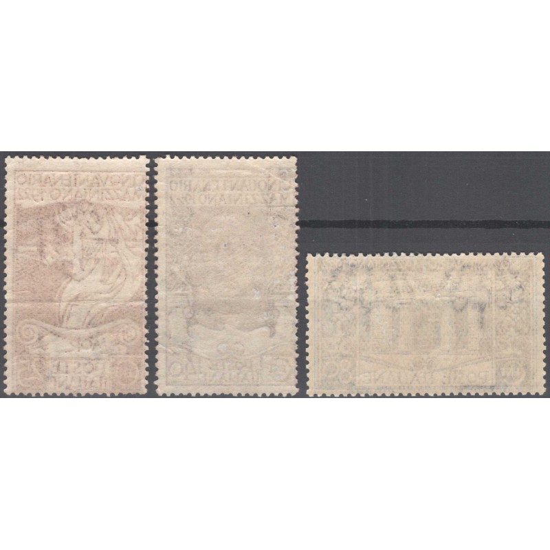 REGNO D'ITALIA 1922 MAZZINI 3 VALORI G.O MLH*  | Filatelia Meloni