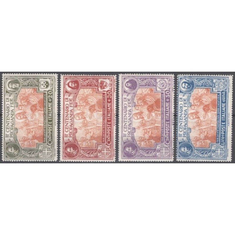 REGNO D'ITALIA 1923 PROPAGANDA FIDE 4 VALORI G.I MNH**  | Filatelia...