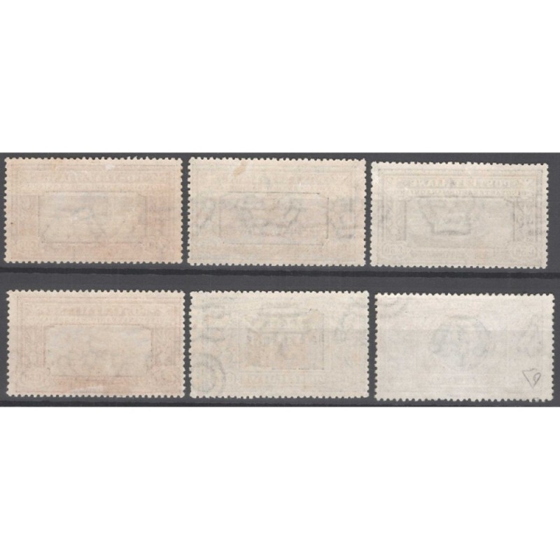 REGNO D'ITALIA 1923 MANZONI 6 VALORI G.O MLH* CERT.  | Filatelia Me...