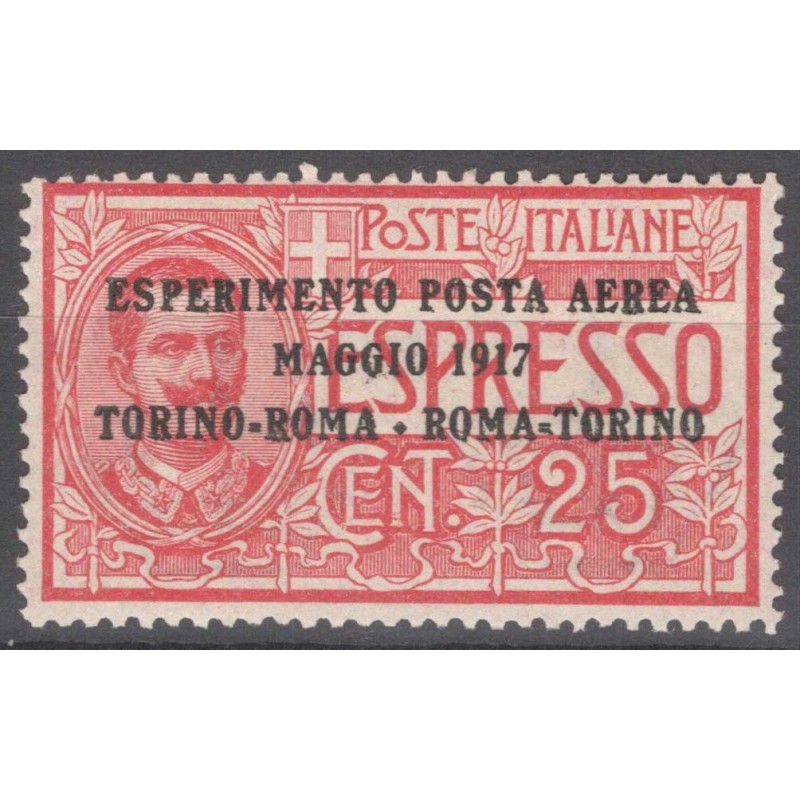 REGNO D'ITALIA 1917 P/A ESPRESSO N.1 TORINO ROMA G.I MNH**  | Filat...