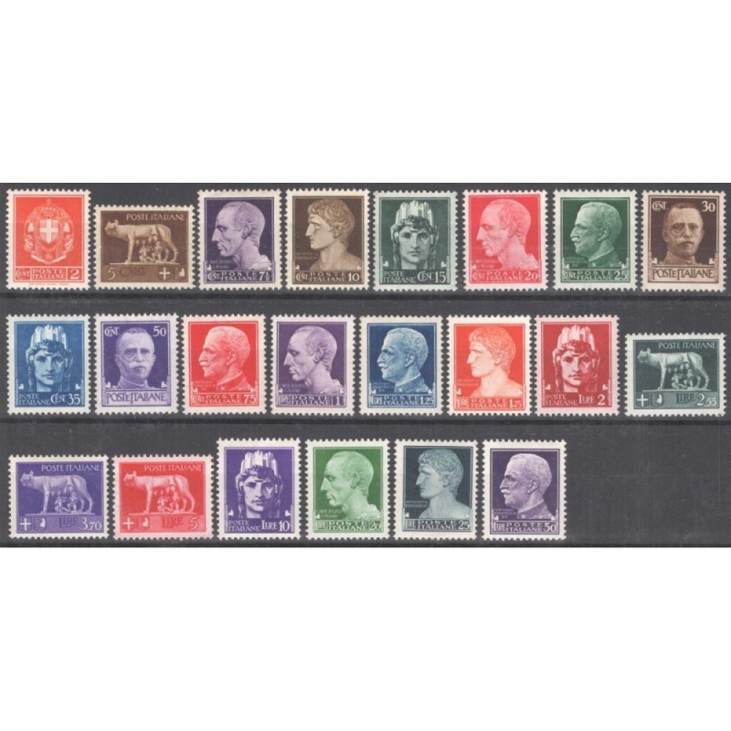 REGNO D'ITALIA 1929-42 IMPERIALE 22 VALORI G.I MNH**  | Filatelia M...