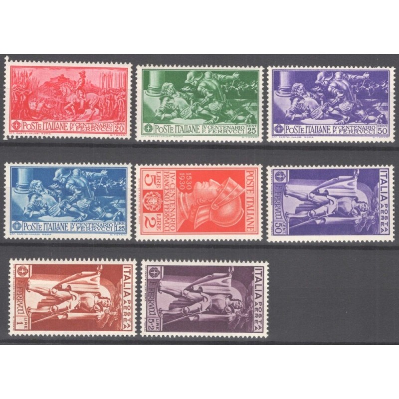 REGNO D'ITALIA 1930 FERRUCCI 8 VALORI G.I MNH**  | Filatelia Meloni