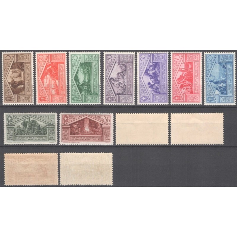 REGNO D'ITALIA 1930 BIMILLENARIO VIRGILIO 13 VALORI G.O MH* P/A G.I...
