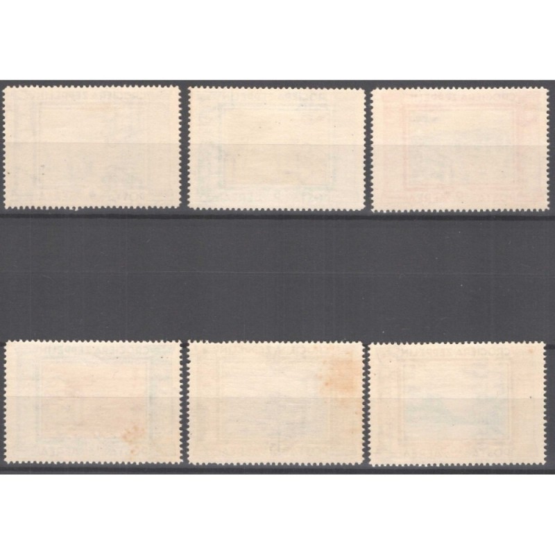 REGNO D'ITALIA 1933 P/A CROCIERA ZEPPELIN 6 VALORI G.I MNH**  | Fil...