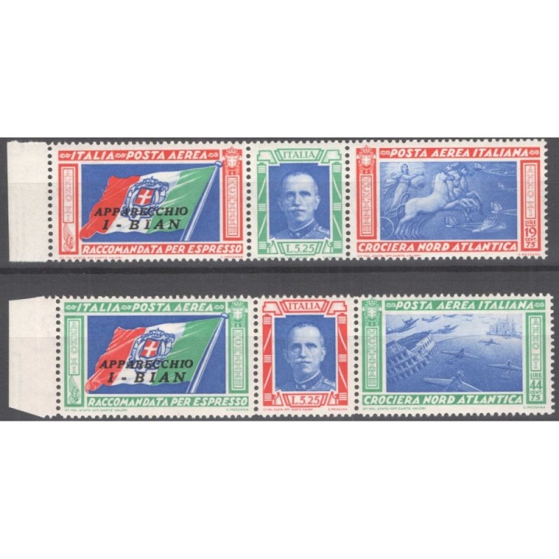 REGNO 1933 P/A TRITTICI CROCIERA NORD ATLANTICA I – BIAN 2 V. G.I M...