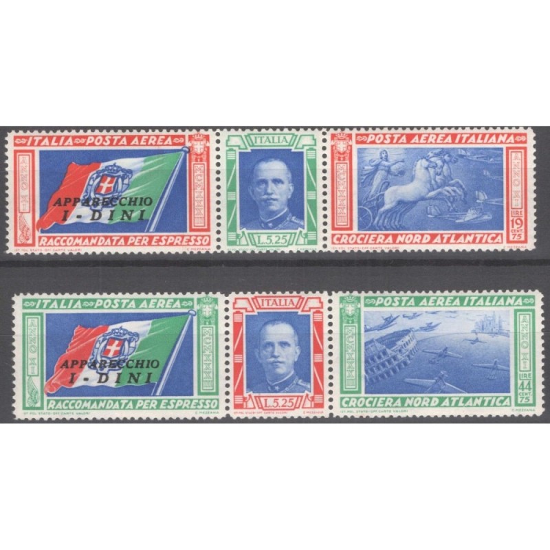 REGNO 1933 P/A TRITTICI CROCIERA NORD ATLANTICA I – DINI 2 V. G.I M...