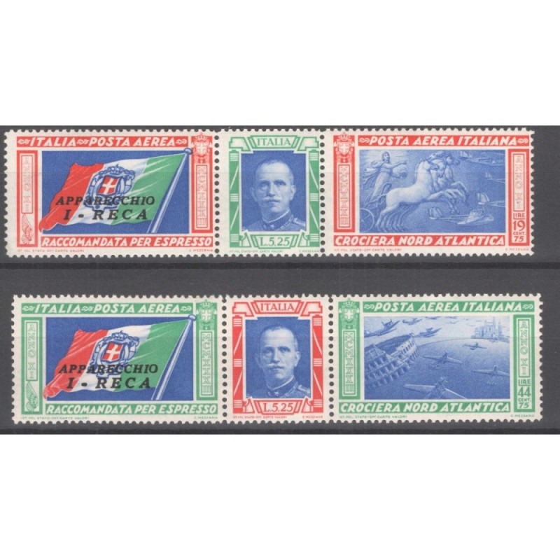REGNO 1933 P/A TRITTICI CROCIERA NORD ATLANTICA I – RECA 2 V. G.I M...